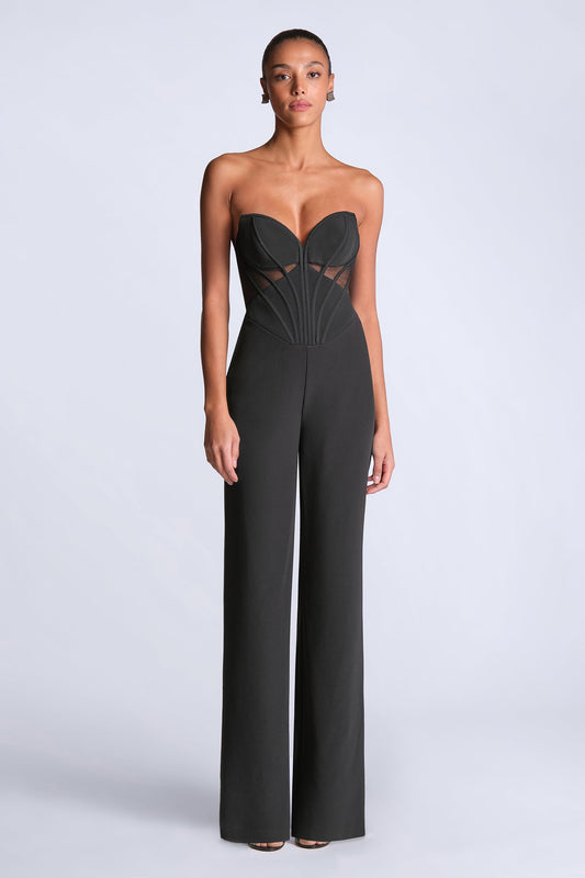 BCBGMAXAZRIA Electra Jumpsuit Black