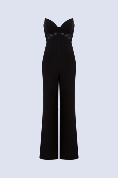 BCBGMAXAZRIA Electra Jumpsuit Black
