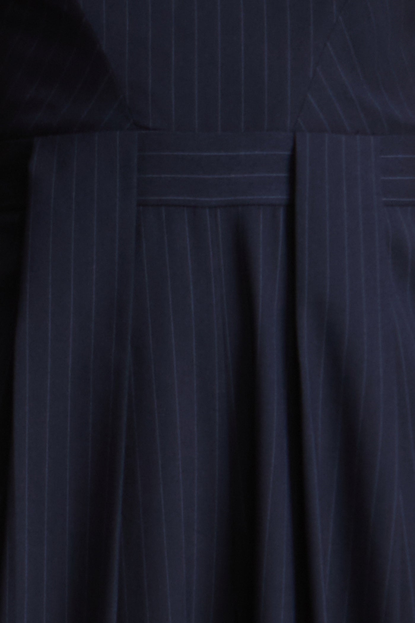 BCBGMAXAZRIA Donna Jumpsuit Navy Pinstripe