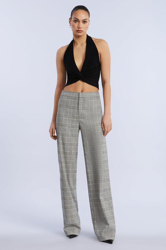 BCBGMAXAZRIA Halter Sweater Top Black