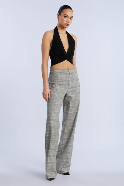BCBGMAXAZRIA Halter Sweater Top Black