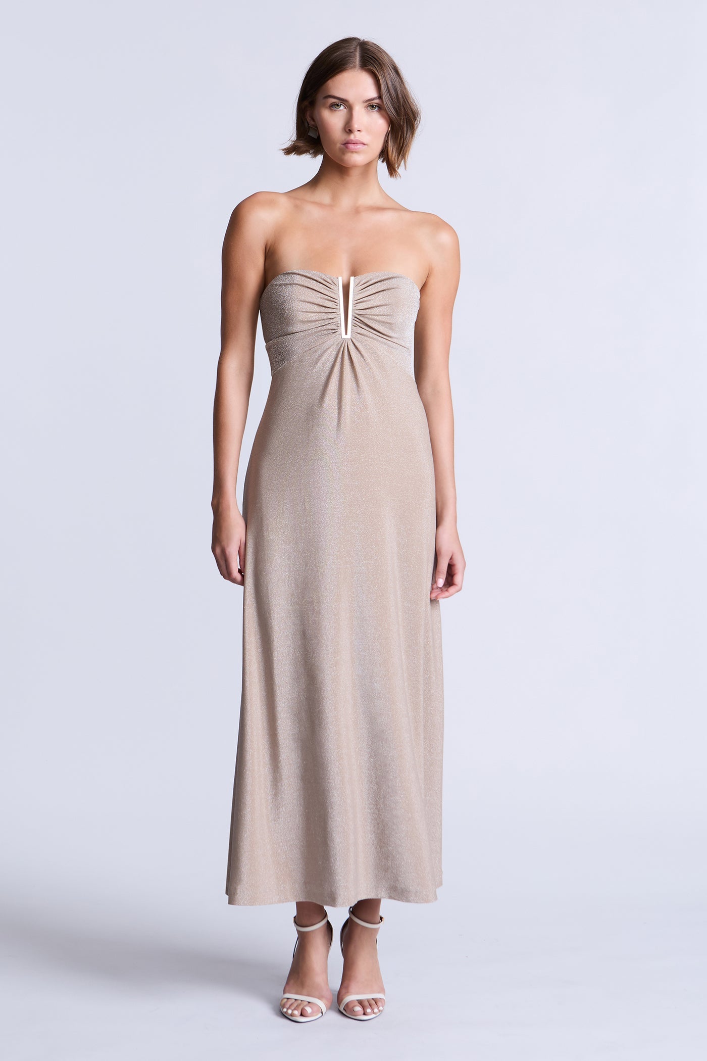 BCBGMAXAZRIA Lola Dress Nude