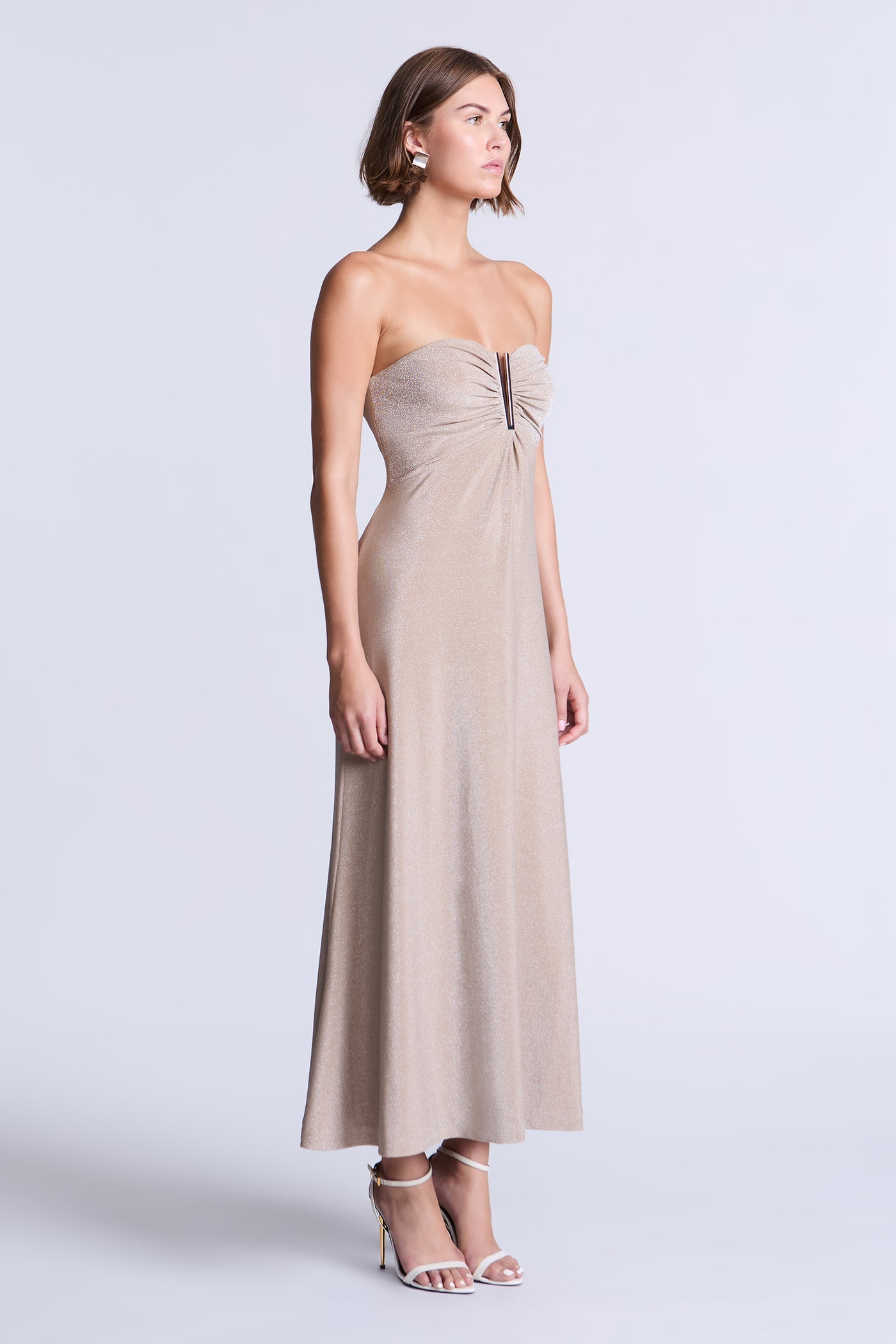 BCBGMAXAZRIA Lola Dress Nude
