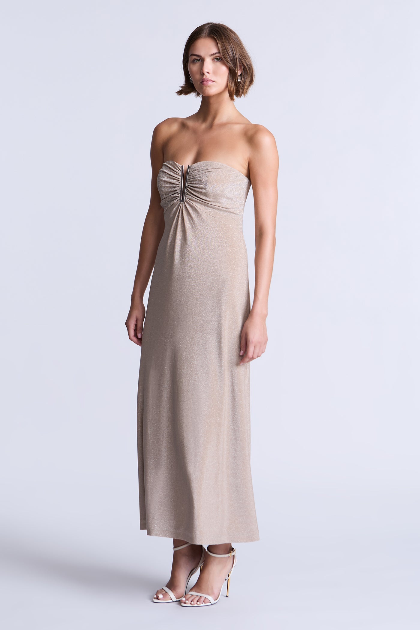 BCBGMAXAZRIA Lola Dress Nude