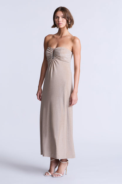 BCBGMAXAZRIA Lola Dress Nude