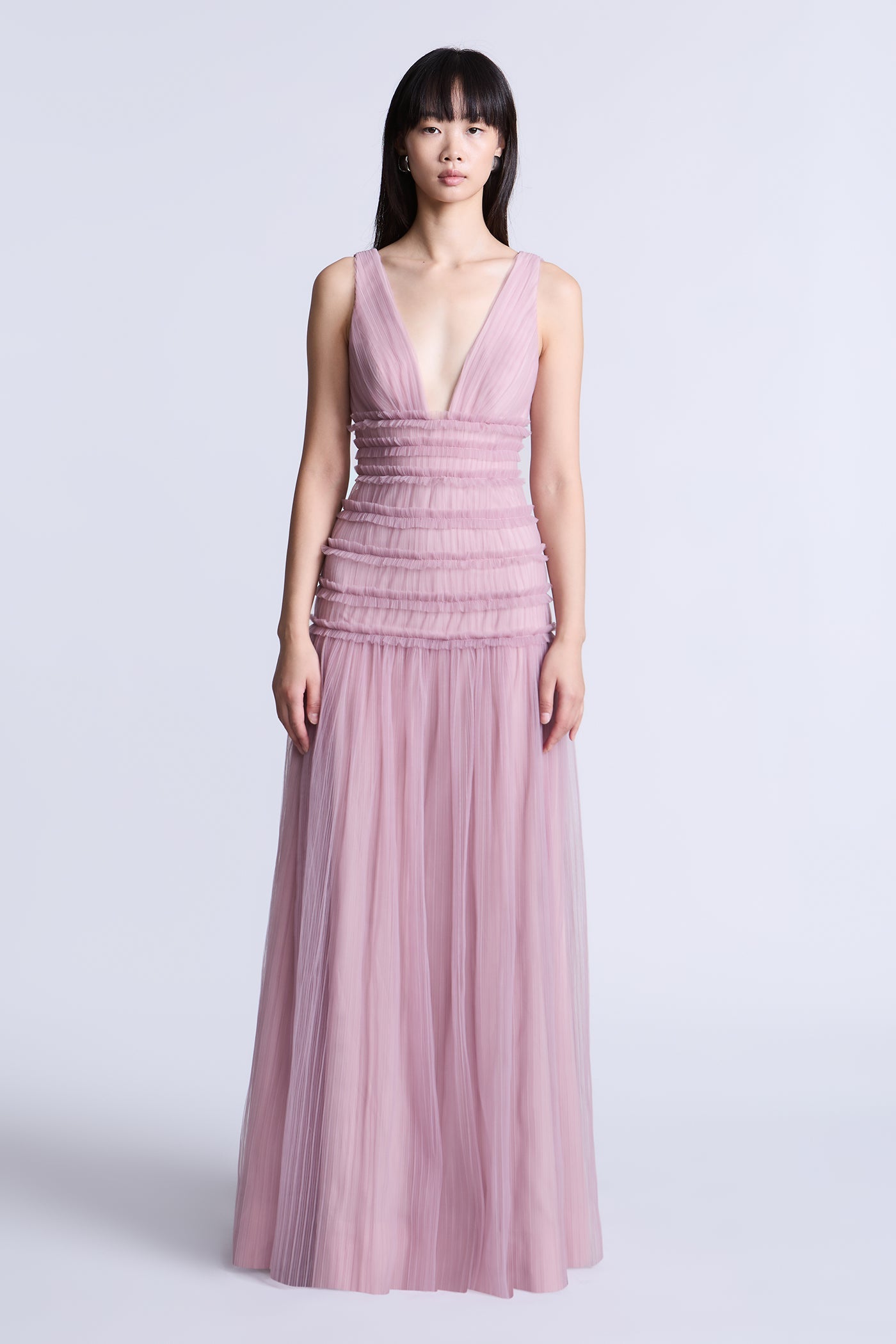 BCBGMAXAZRIA Iris Gown Valerian Purple