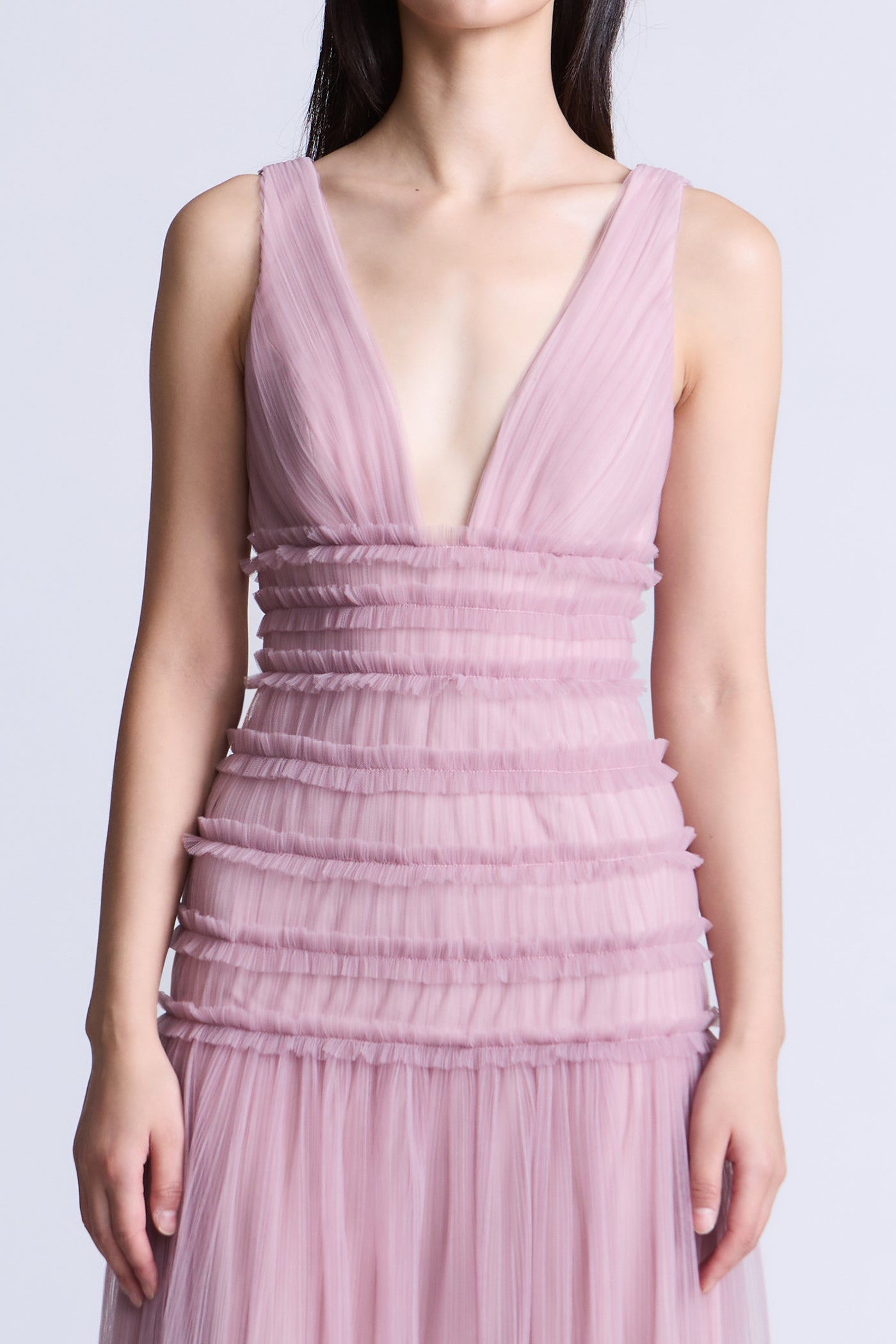 BCBGMAXAZRIA Iris Gown Valerian Purple