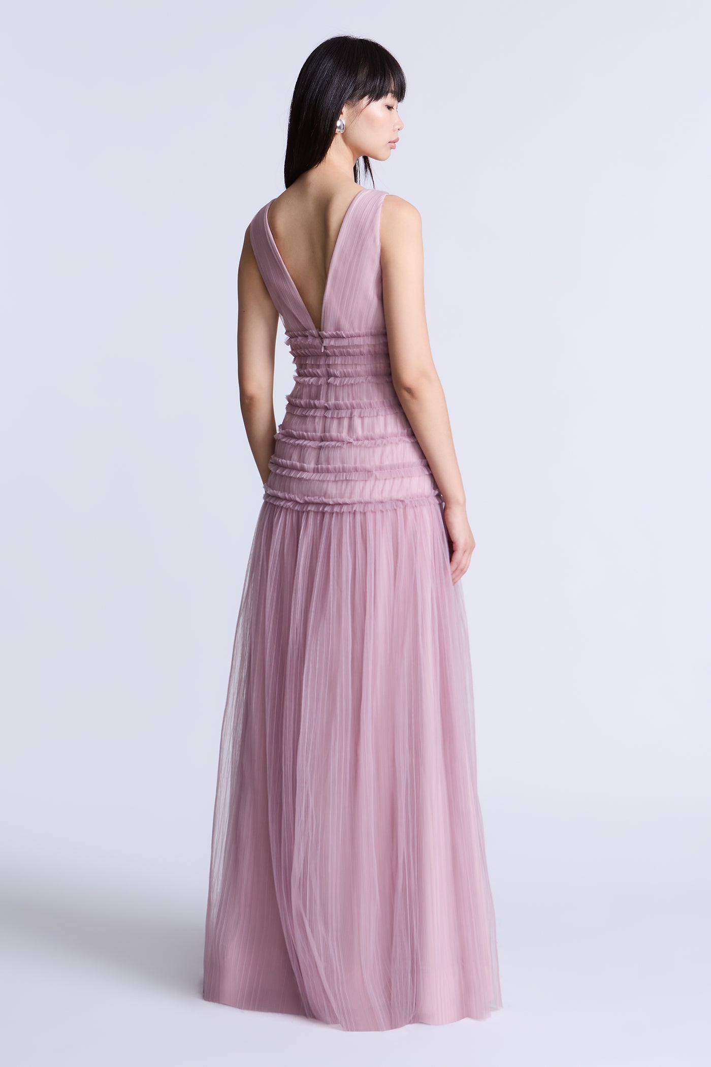 BCBGMAXAZRIA Iris Gown Valerian Purple