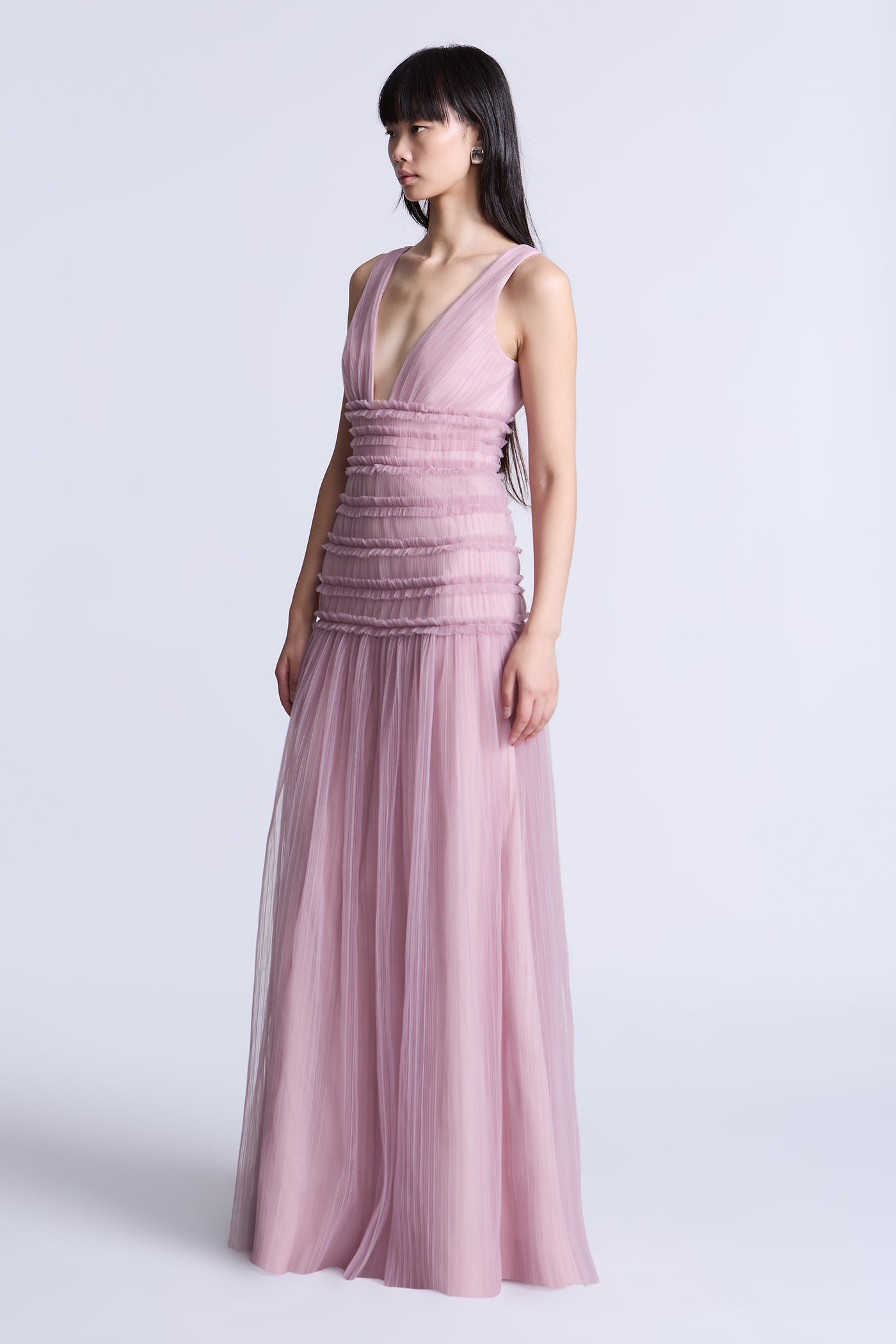 BCBGMAXAZRIA Iris Gown Valerian Purple