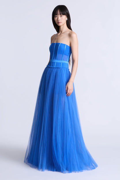 BCBGMAXAZRIA Paris Gown Wedgewood Blue