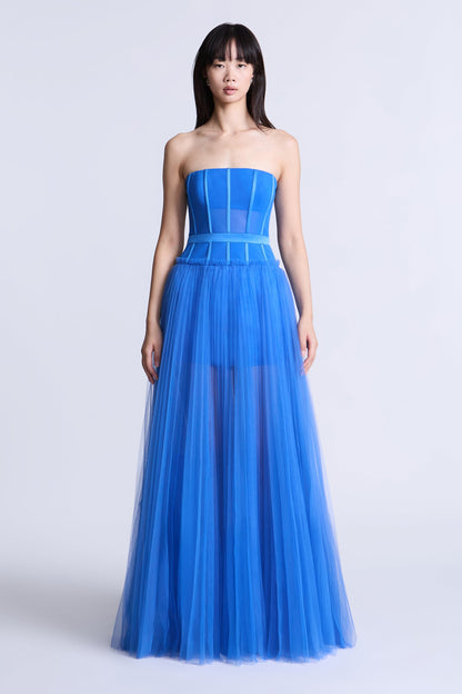 BCBGMAXAZRIA Paris Gown Wedgewood Blue