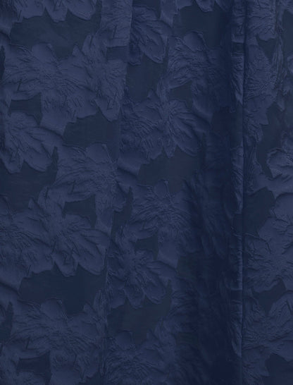 BCBGMAXAZRIA High Low Organza Tulle Gown Navy