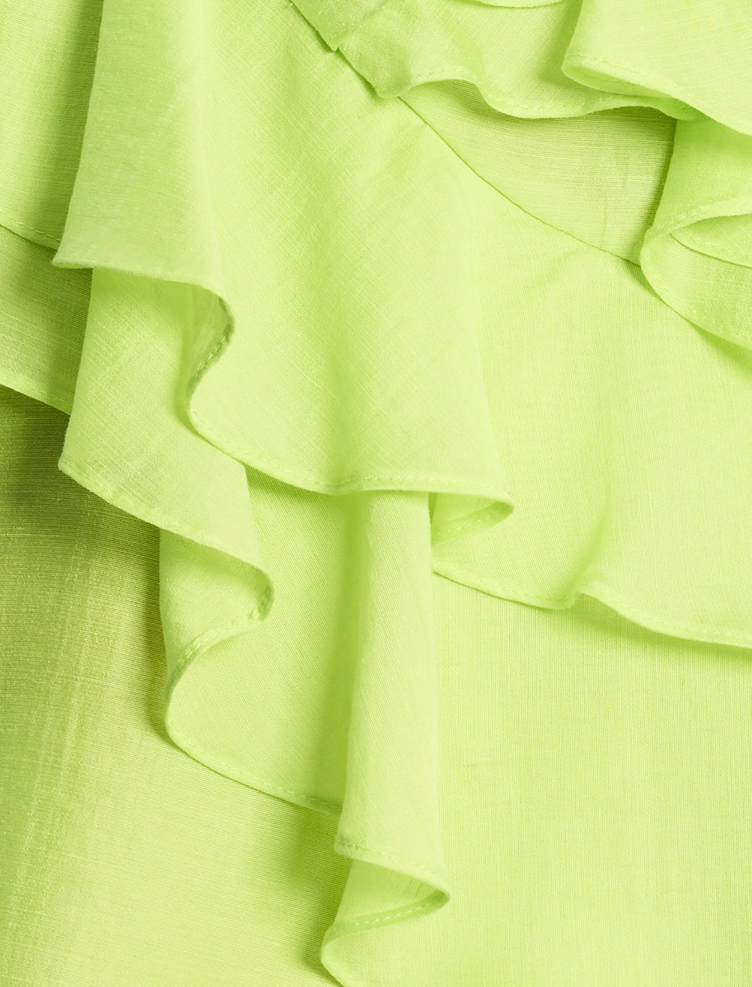 BCBGMAXAZRIA Flounce Cami Chartreuse