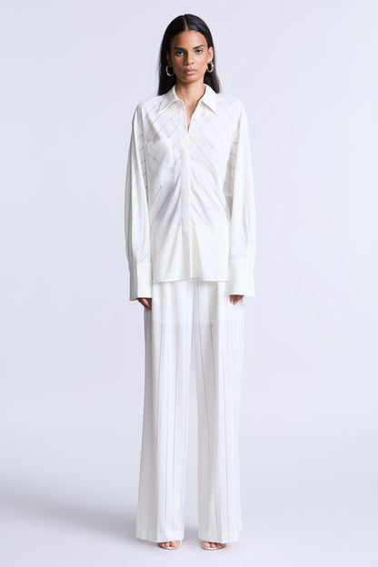 BCBGMAXAZRIA Eden Top Snow White