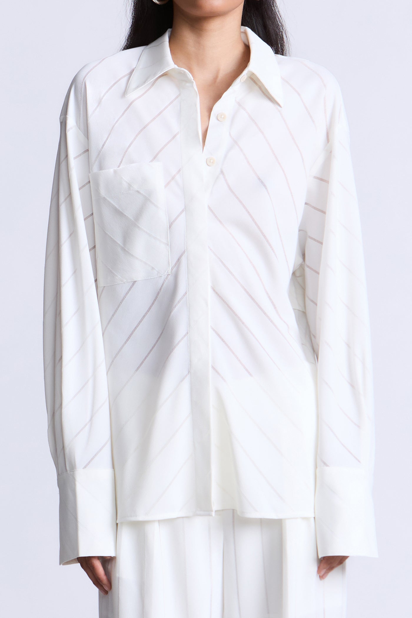 BCBGMAXAZRIA Eden Top Snow White