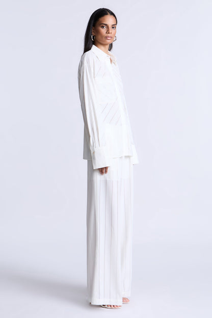 BCBGMAXAZRIA Eden Top Snow White