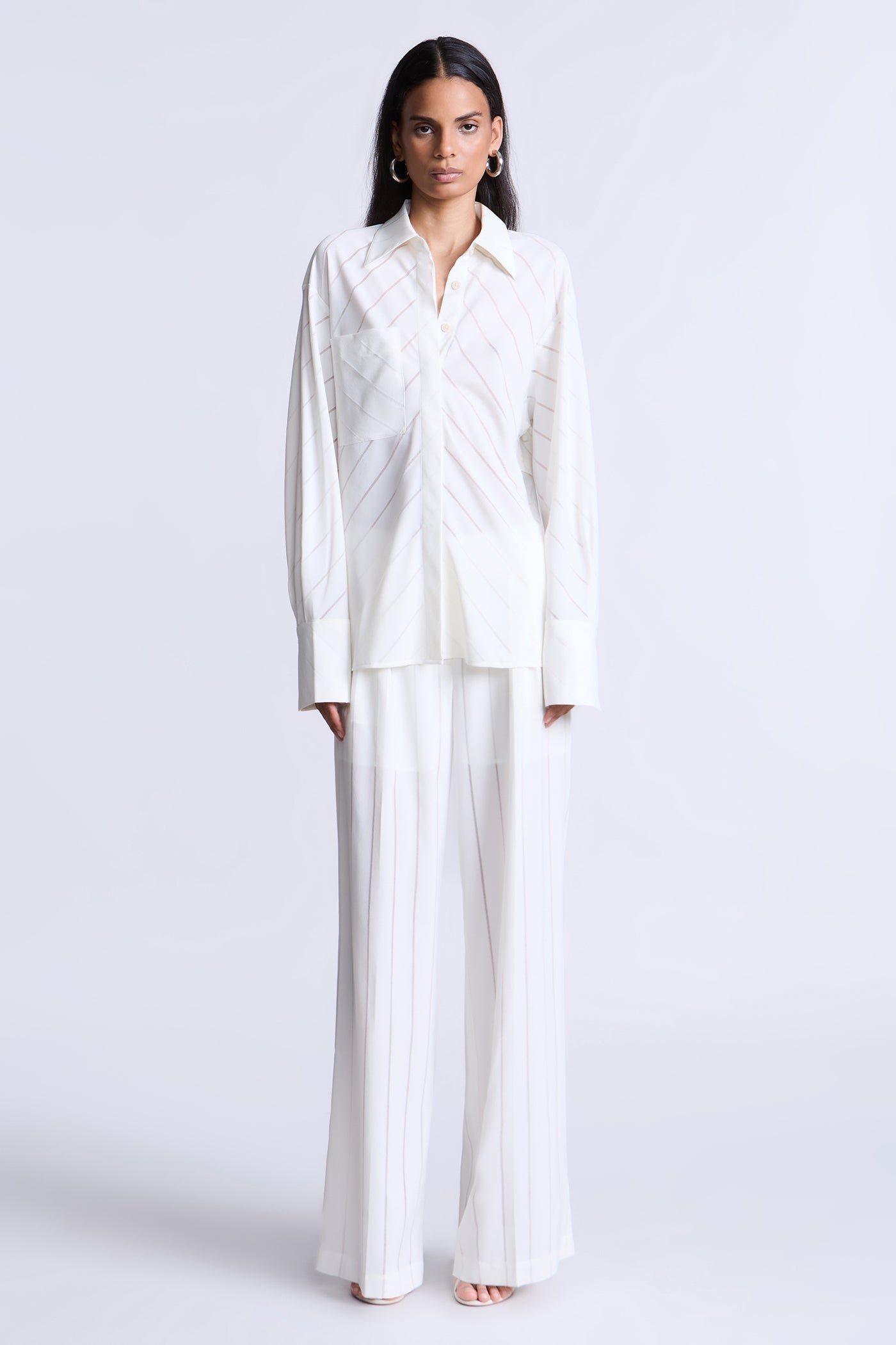 BCBGMAXAZRIA Eden Top Snow White