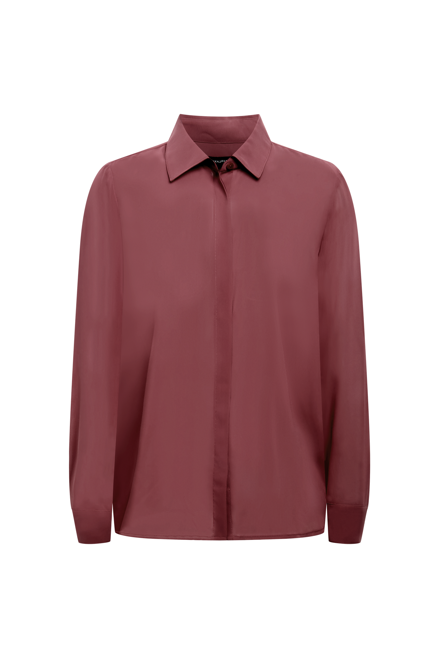 BCBGMAXAZRIA Chiffon Button Down Renaissance Rose