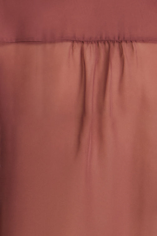BCBGMAXAZRIA Chiffon Button Down Renaissance Rose