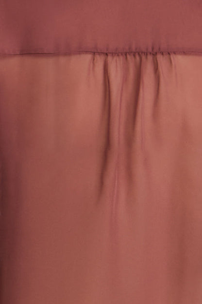 BCBGMAXAZRIA Chiffon Button Down Renaissance Rose