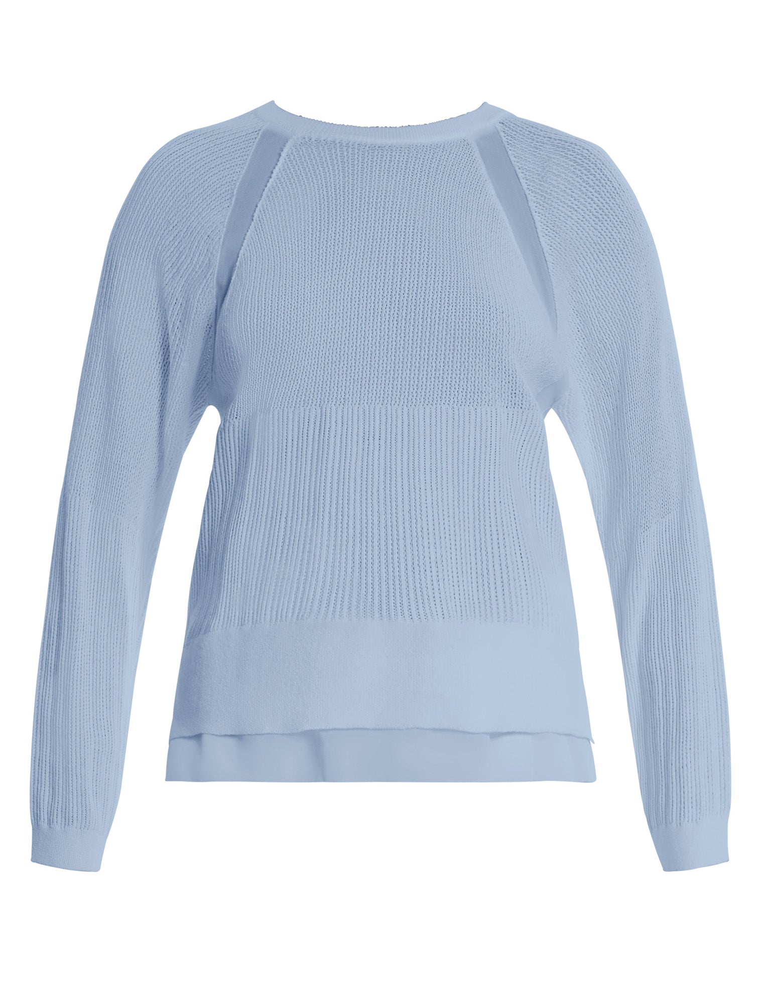 BCBGMAXAZRIA Pointelle Knit Sweater Cloud